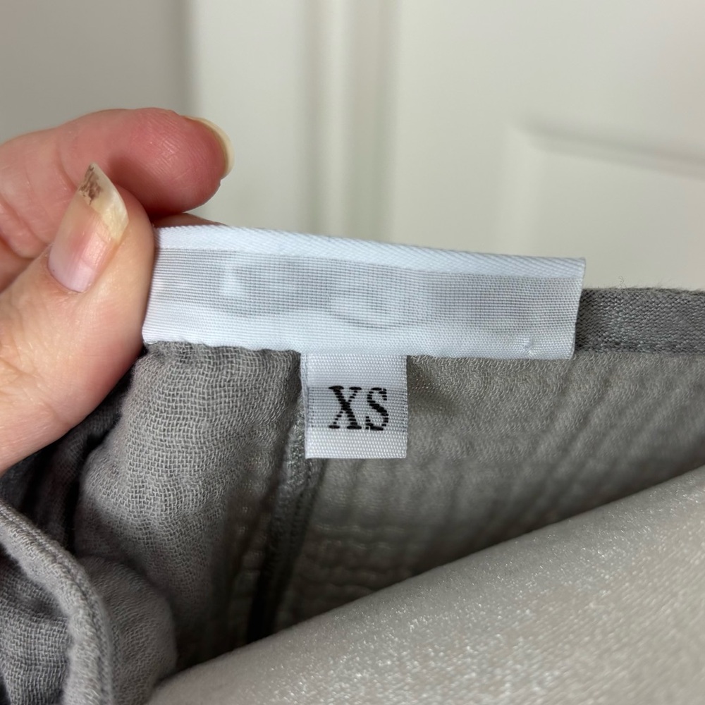 Bryn Walker Grey Cotton Gauze‎ Top XS - Picture 5 of 6